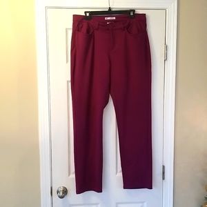 Lee Midrise Burgundy Size 16 Pants.